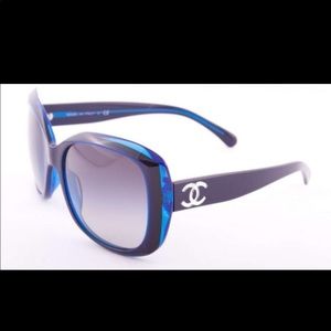 Authentic Chanel sunglasses blue